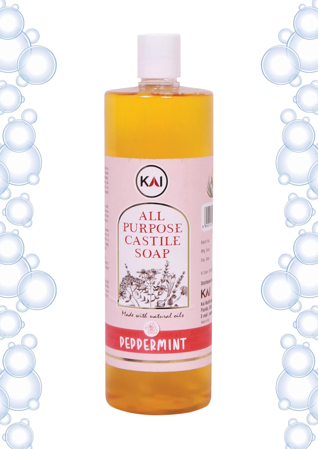 Kai Castille Soap 32oz Peppermint