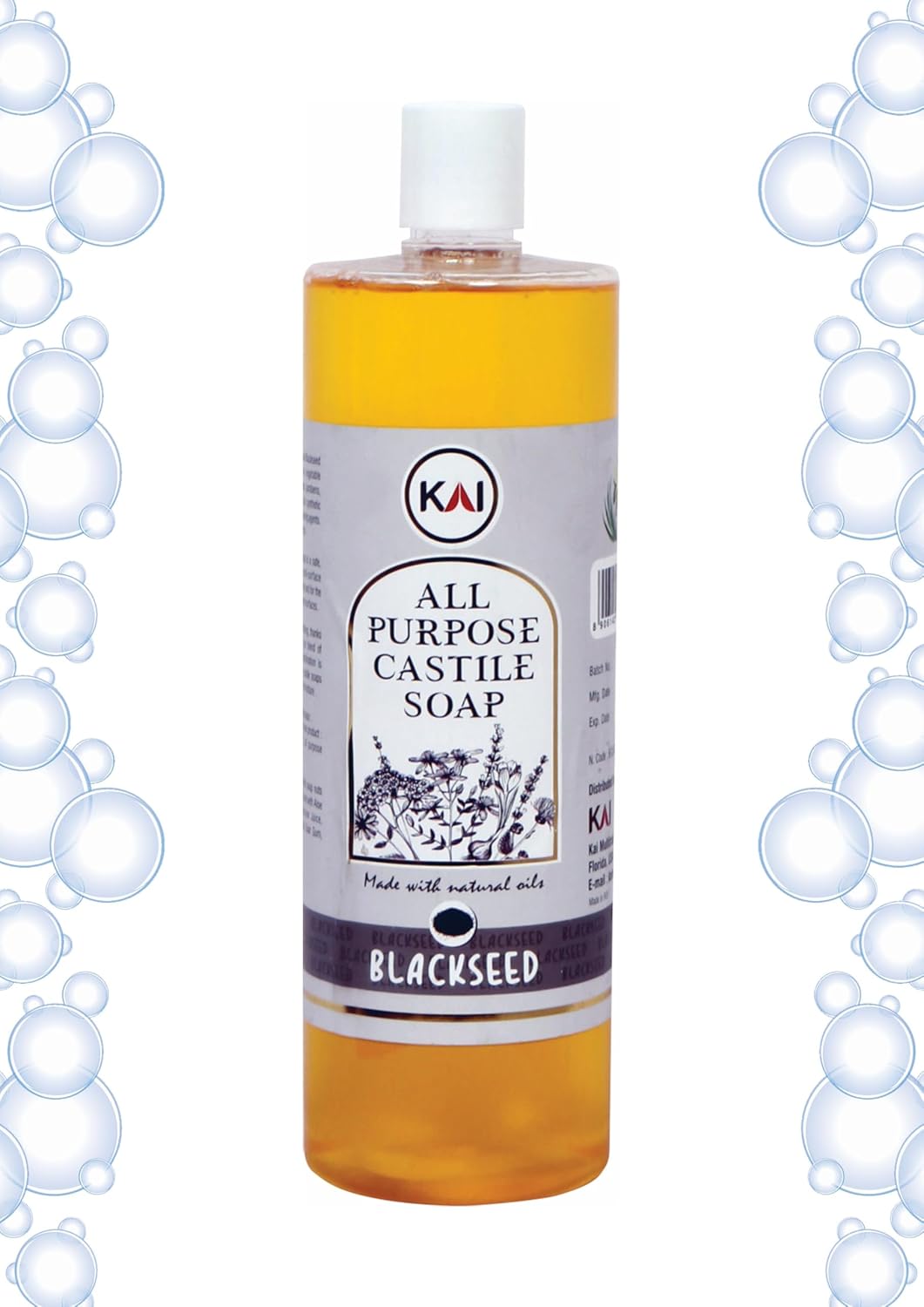 Kai Castille Soap 32oz Black Seed